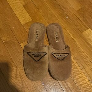 Prada Fur Slippers
